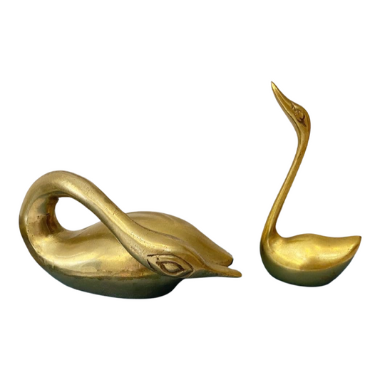 Brass Swan Set