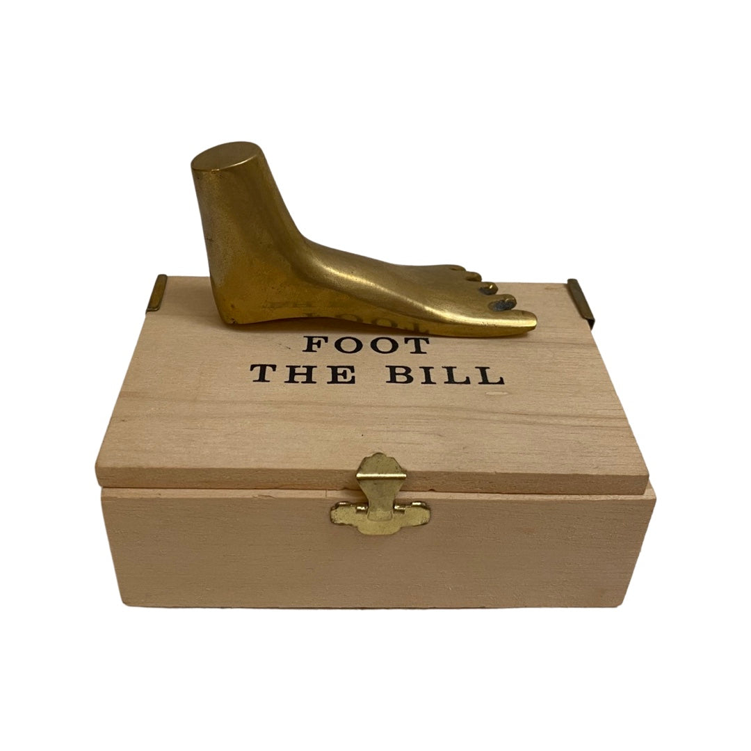 Brass Foot with Matching Box