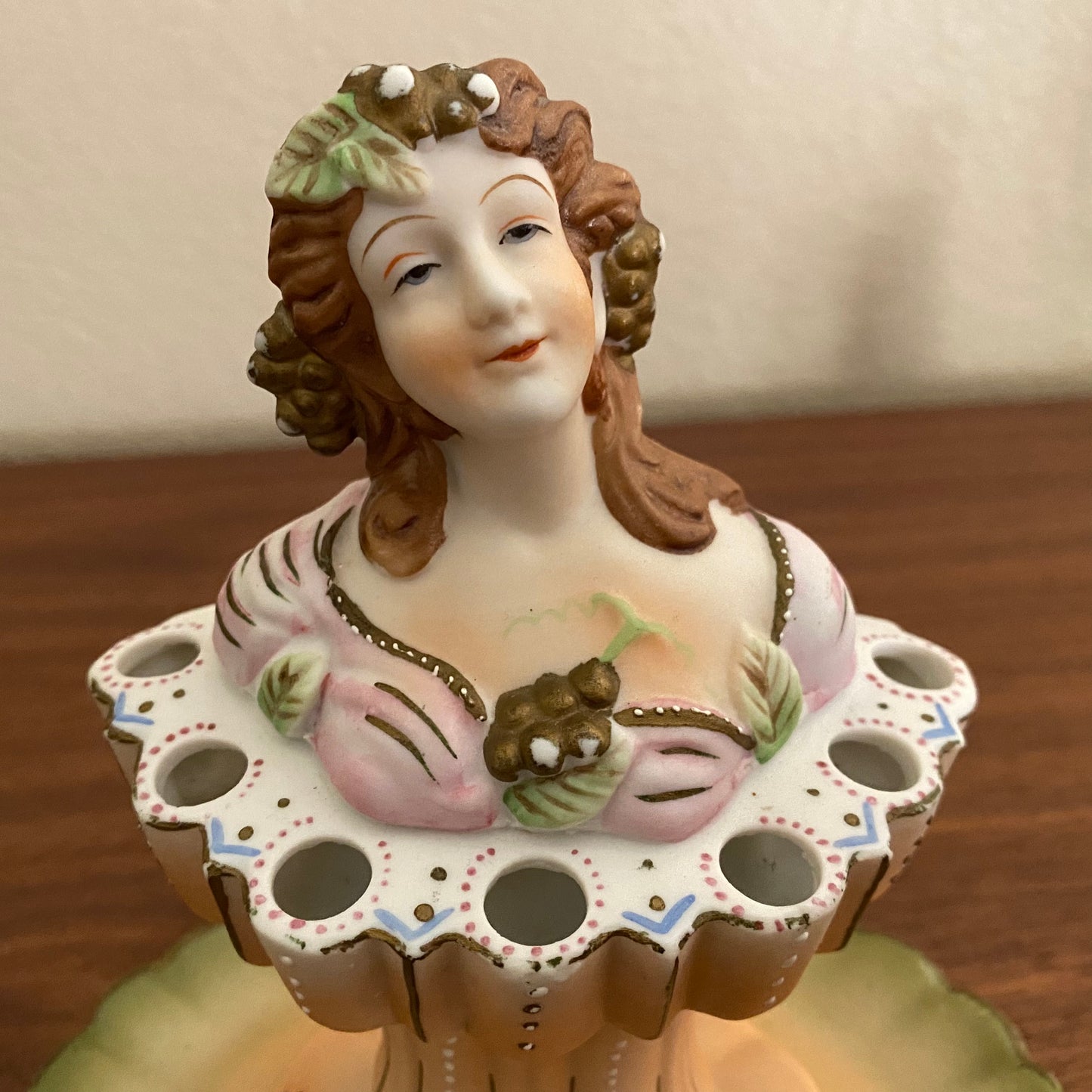 Porcelain Cigarette Holder Woman Bust