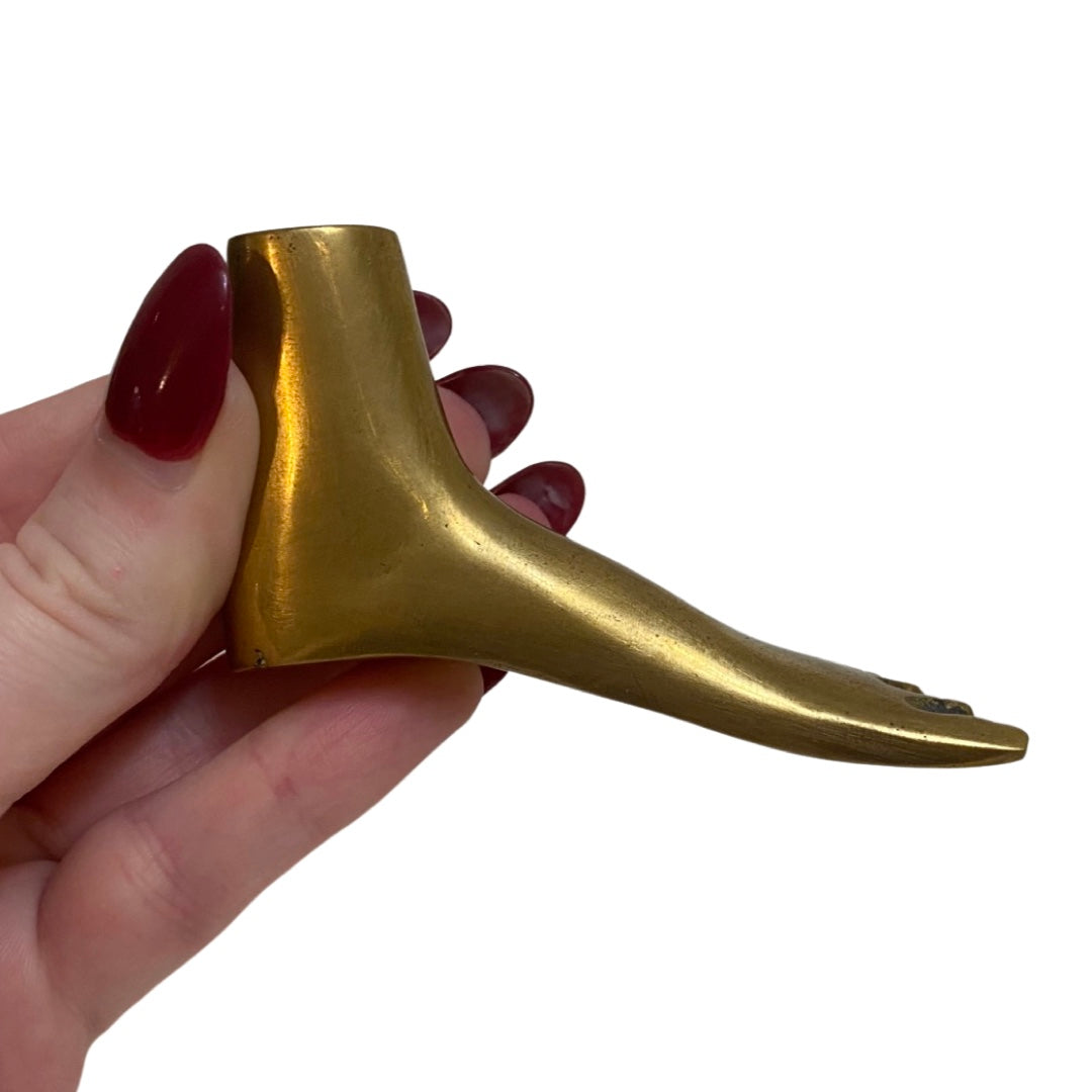 Brass Foot with Matching Box