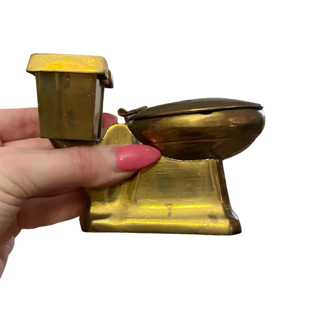 Brass Toilet Ashtray Brass Vintage