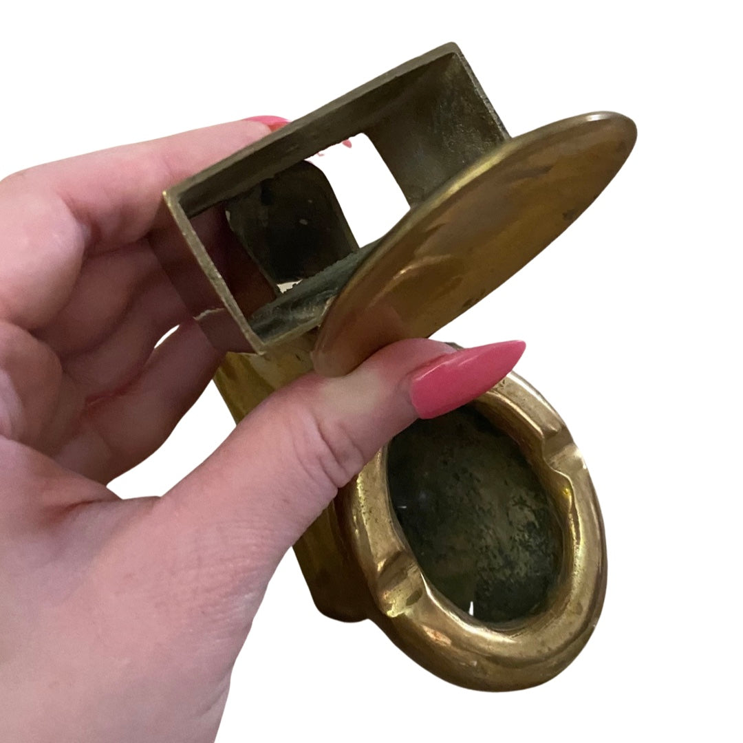Brass Toilet Ashtray Brass Vintage
